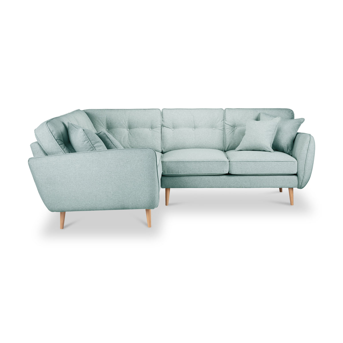 Elmbury Large Corner Sofa Aqua from Roseland Furniture