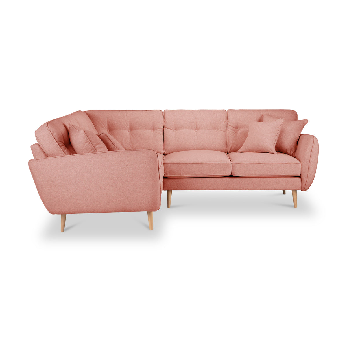 Elmbury Large Corner Sofa Coral from Roseland Furniture