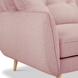 Elmbury Large Corner Sofa Pink from Roseland Furniture
