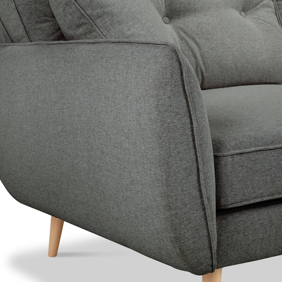 Elmbury Large Corner Sofa Slate from Roseland Furniture