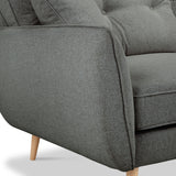 Elmbury Large Corner Sofa Slate from Roseland Furniture