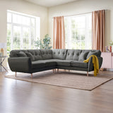Elmbury Large Corner Sofa Slate from Roseland Furniture