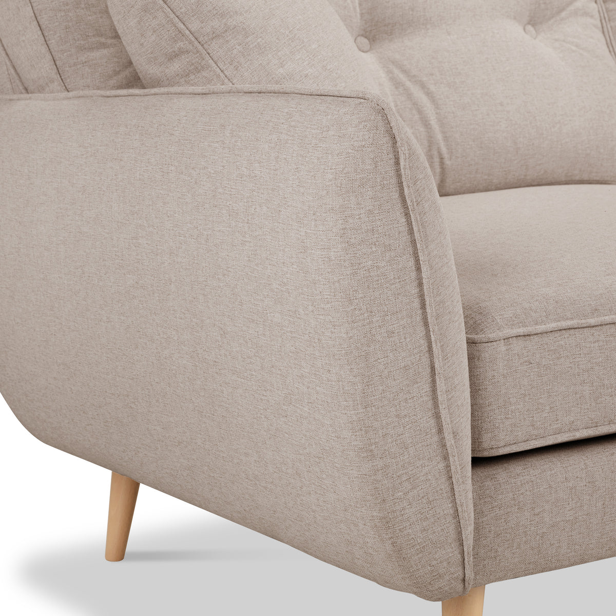 Elmbury Large Corner Sofa Beige from Roseland Furniture