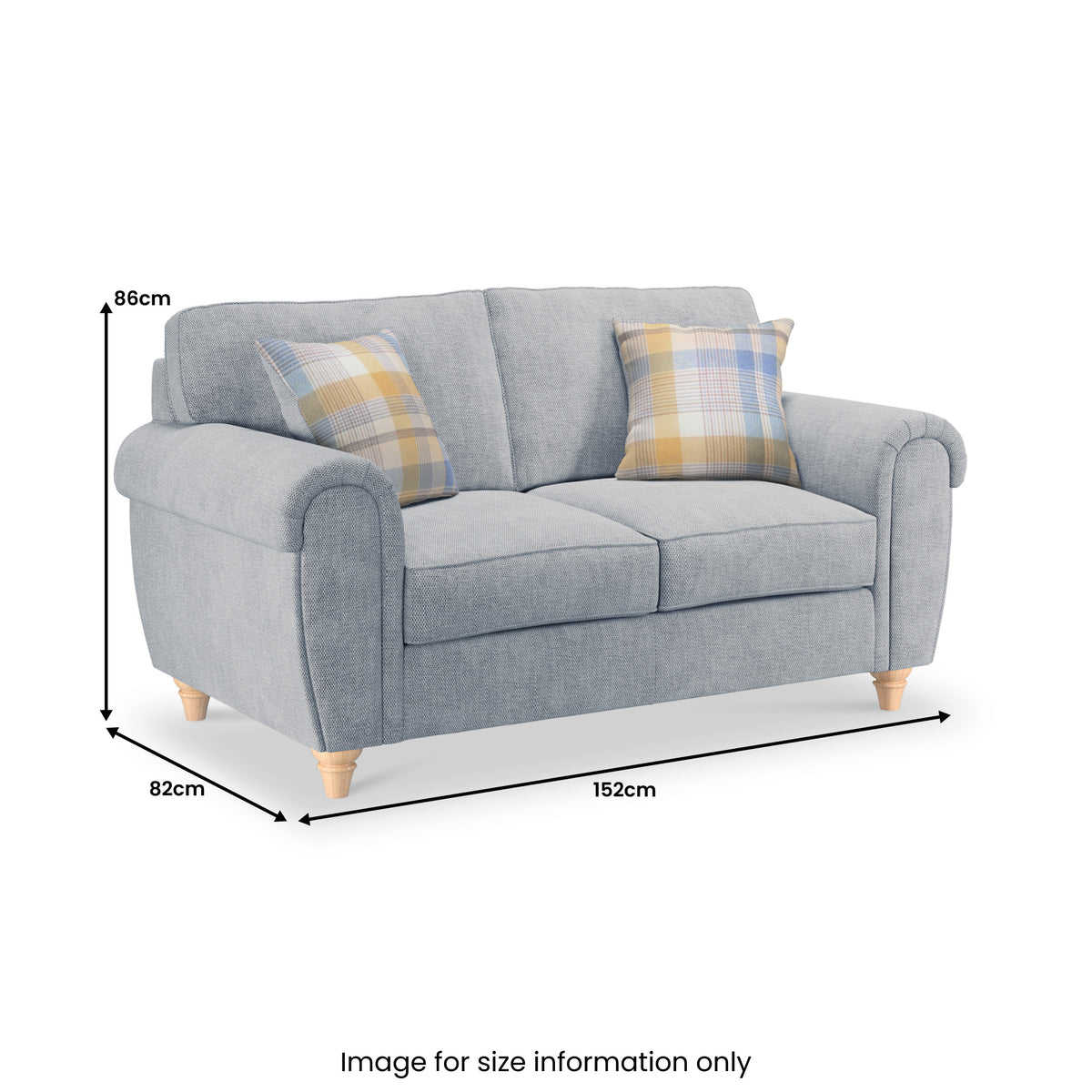 Rusford 2 Seater Sofa Ocean from Roseland Furniture