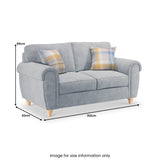 Rusford 2 Seater Sofa Ocean from Roseland Furniture