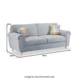 Rusford 3 Seater Sofa Ocean from Roseland Furniture