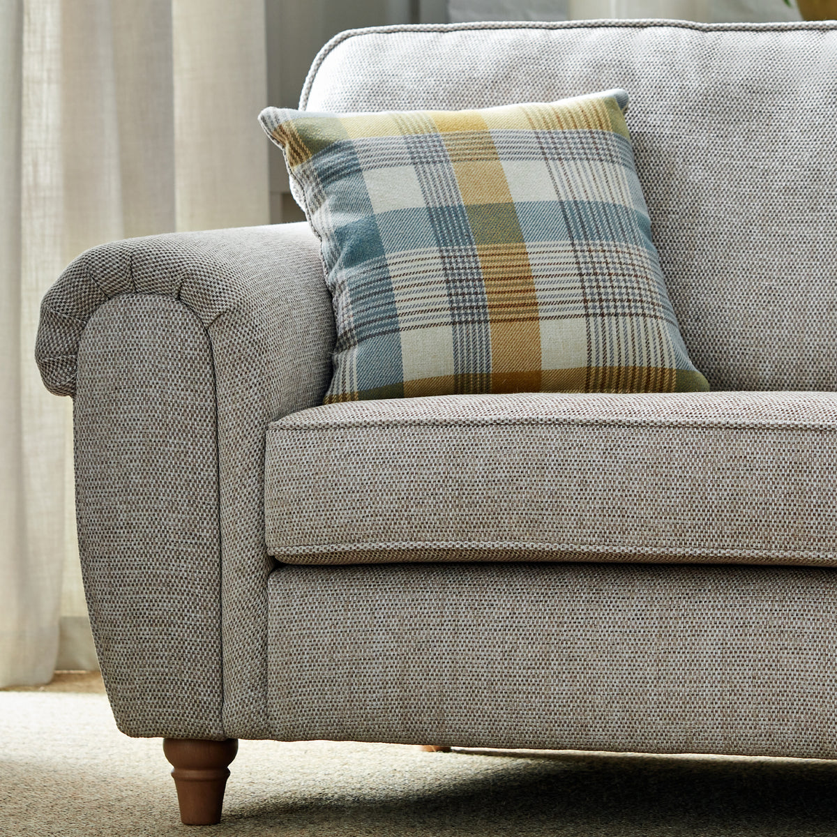 Rusford 3 Seater Sofa Sand from Roseland Furniture