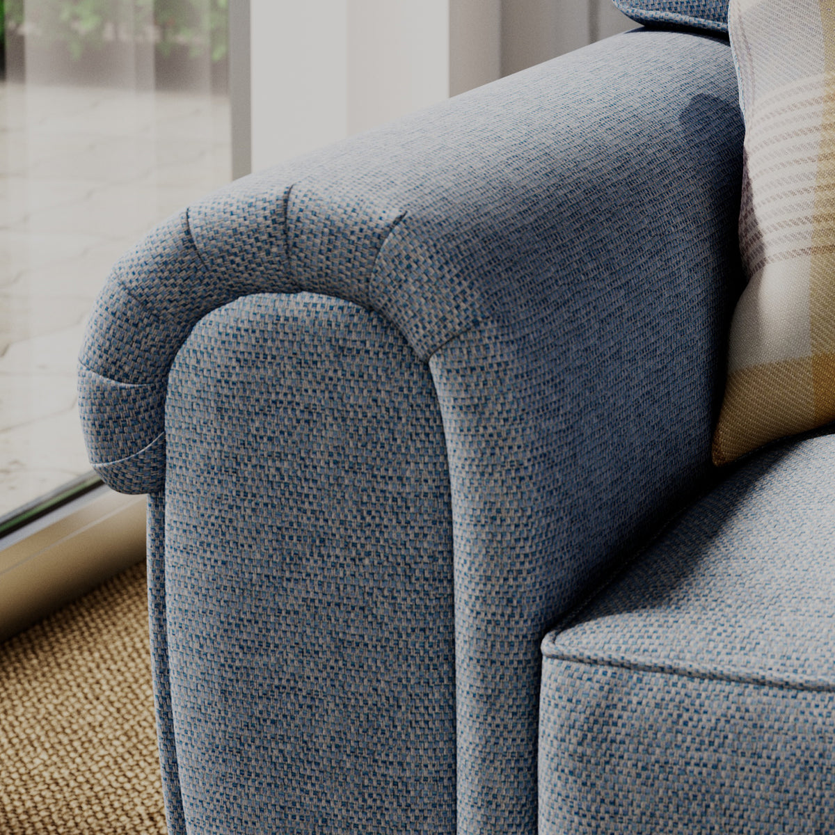Rusford Snuggler Armchair Ocean from Roseland Furniture