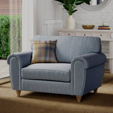 Rusford Snuggler Armchair Ocean from Roseland Furniture