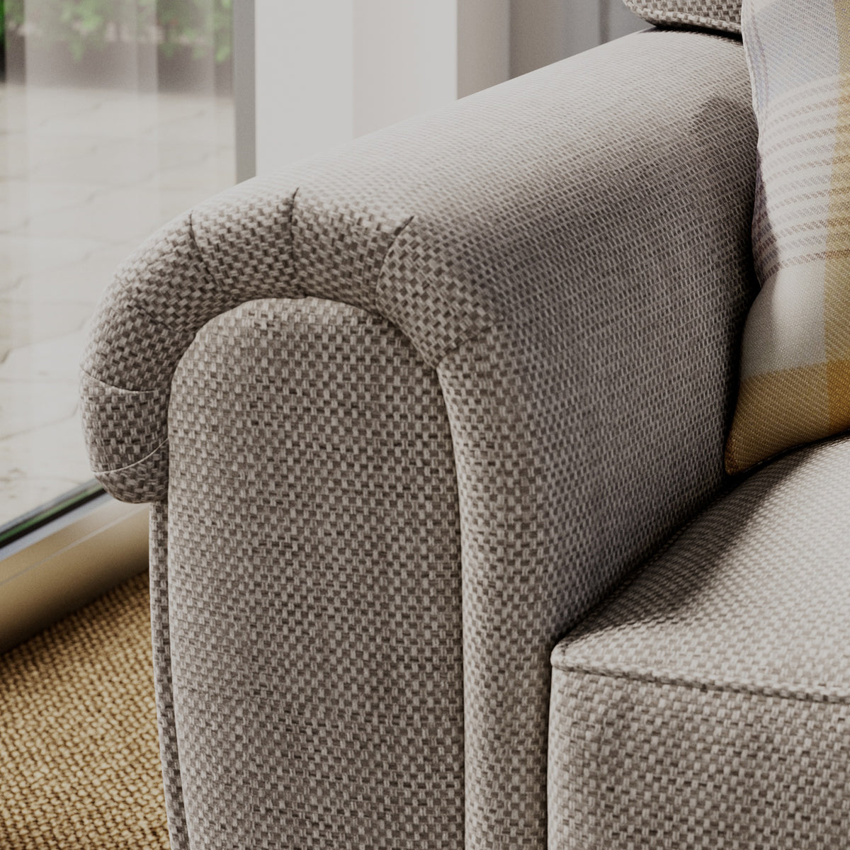 Rusford Snuggler Armchair Sand from Roseland Furniture