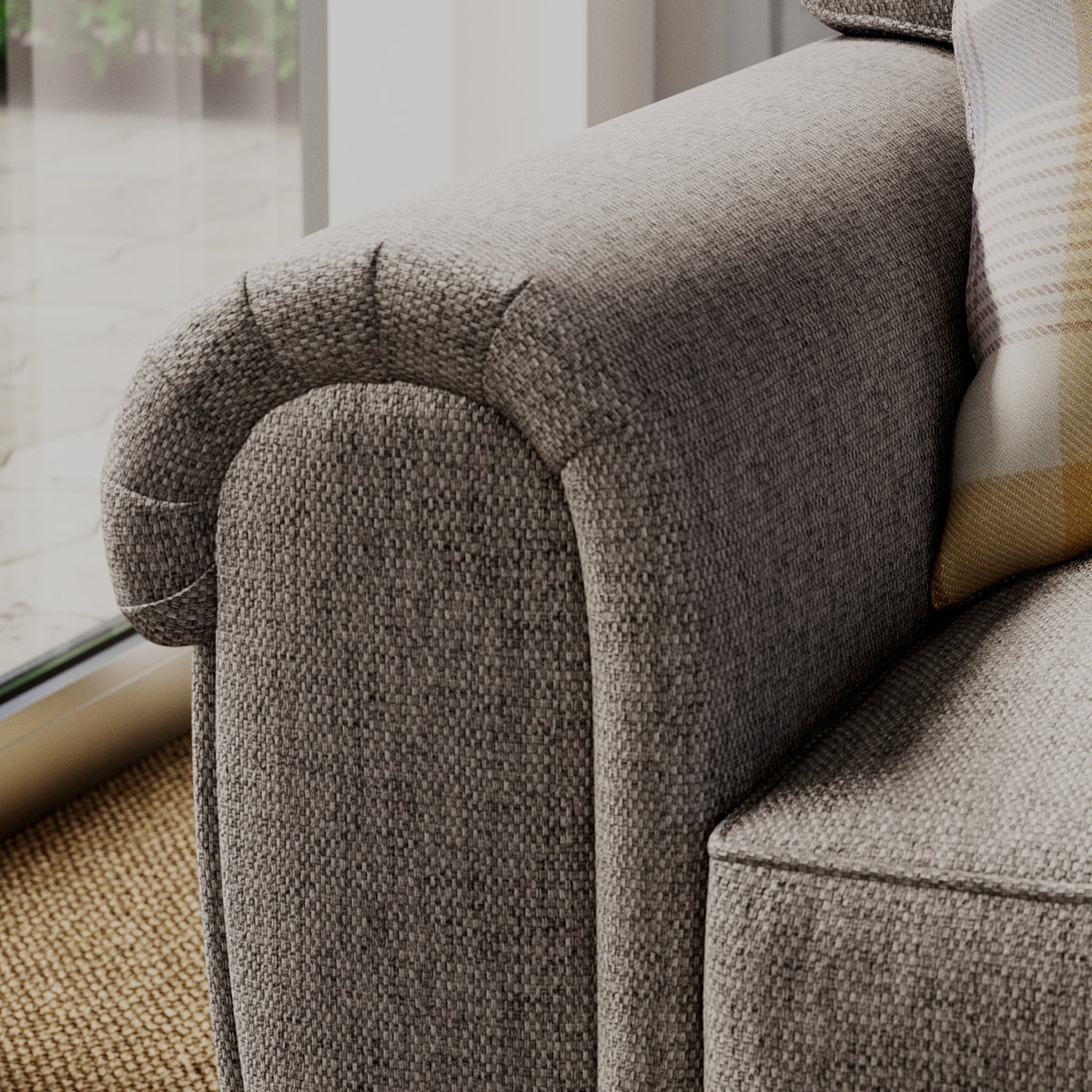 Rusford Snuggler Armchair Stone from Roseland Furniture