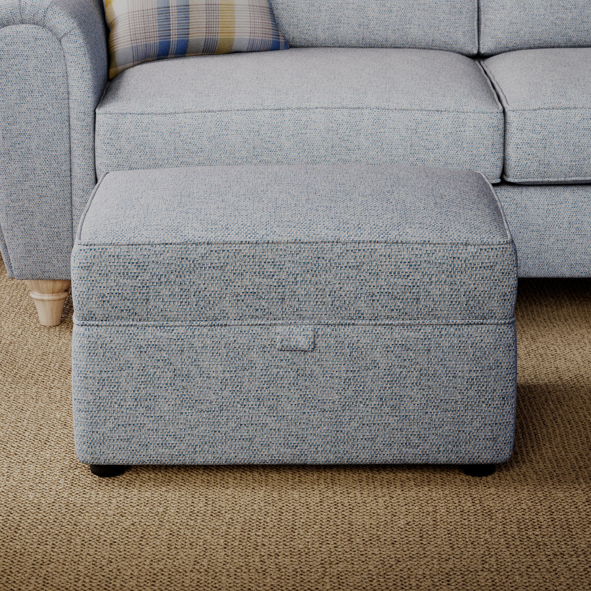 Rusford Storage Footstool Ocean from Roseland Furniture