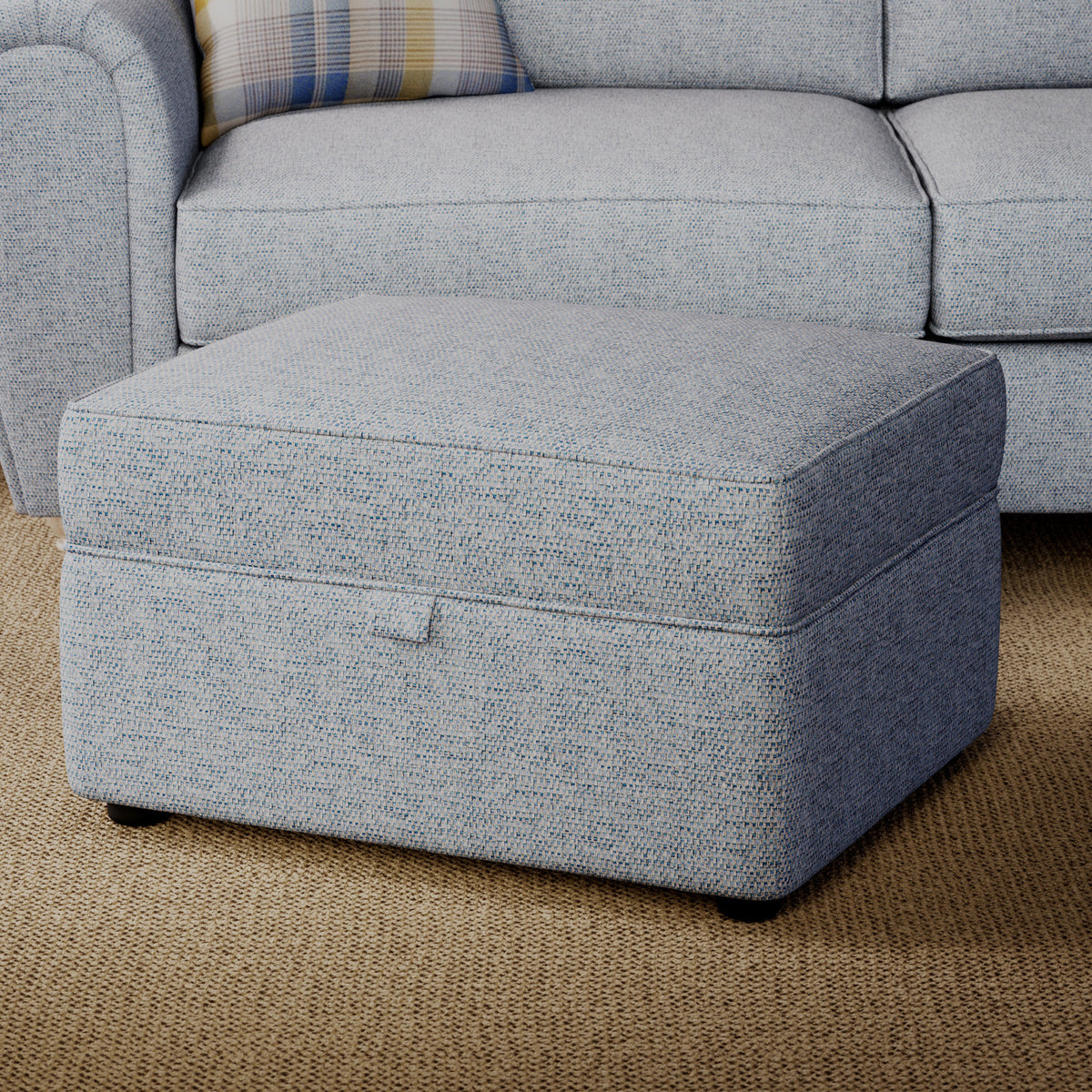 Rusford Storage Footstool Ocean from Roseland Furniture