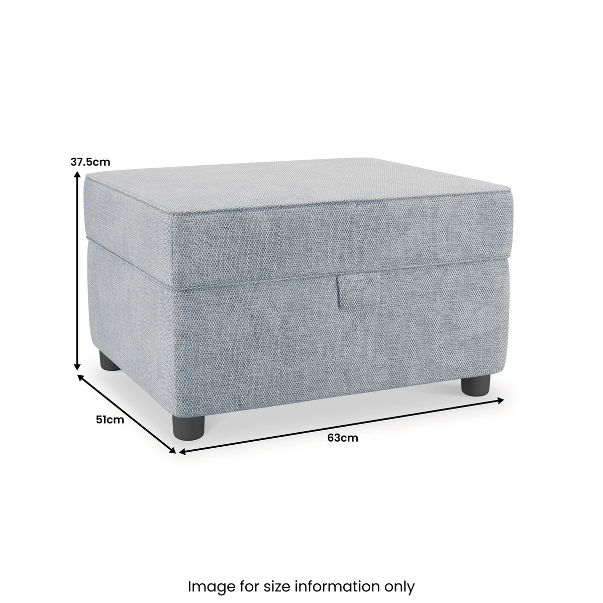 Rusford Storage Footstool Ocean from Roseland Furniture