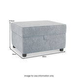 Rusford Storage Footstool Ocean from Roseland Furniture