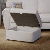 Rusford Storage Footstool Sand from Roseland Furniture