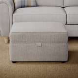 Rusford Storage Footstool Grey from Roseland Furniture