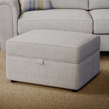 Rusford Storage Footstool Grey from Roseland Furniture