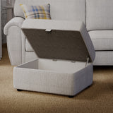 Rusford Storage Footstool Grey from Roseland Furniture