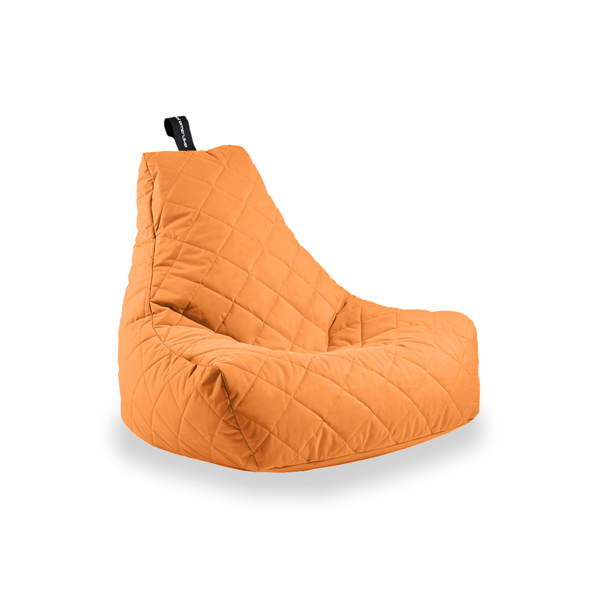Quilted Mighty B Beanbag in Orange from Roseland Furniture