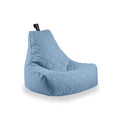 Quilted Mighty B Beanbag in Sea Blue from Roseland Furniture