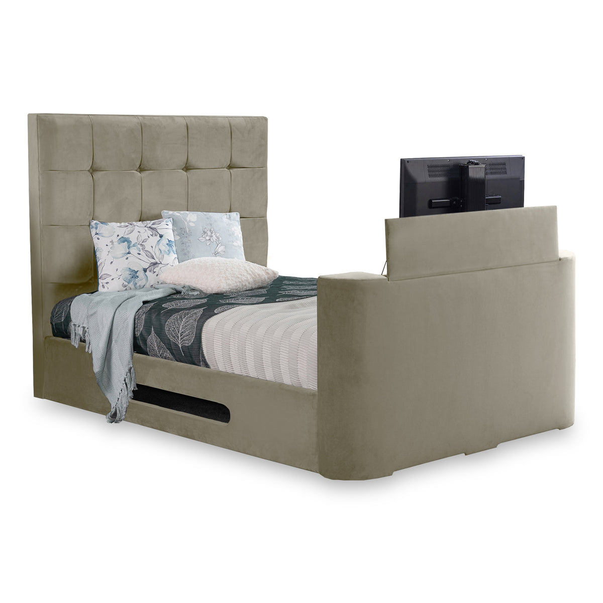 Hawkins Velvet TV Bed from Roseland Furniture