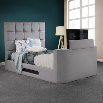 Hawkins Faux Linen TV Bed