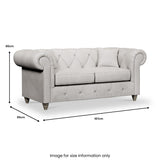 Everett 2 Seater Sofa Ash Washed Oak Feet from Roseland Furniture