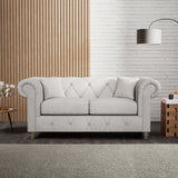 Everett 2 Seater Sofa Ash Washed Oak Feet from Roseland Furniture