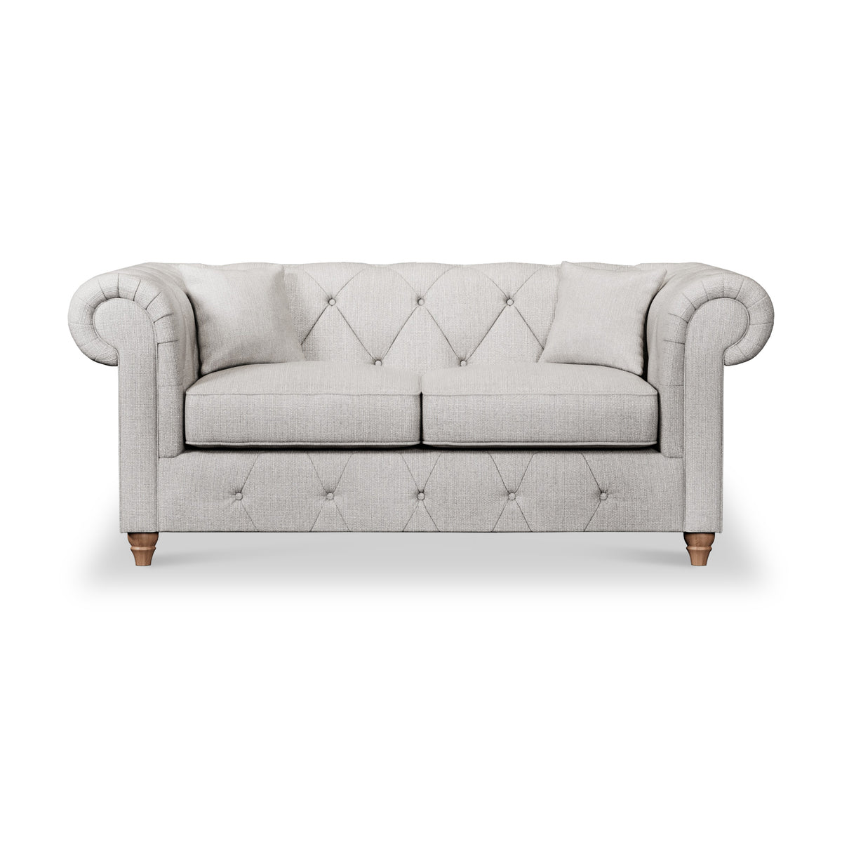 Everett 2 Seater Sofa Ash Walnut Feet from Roseland Furniture
