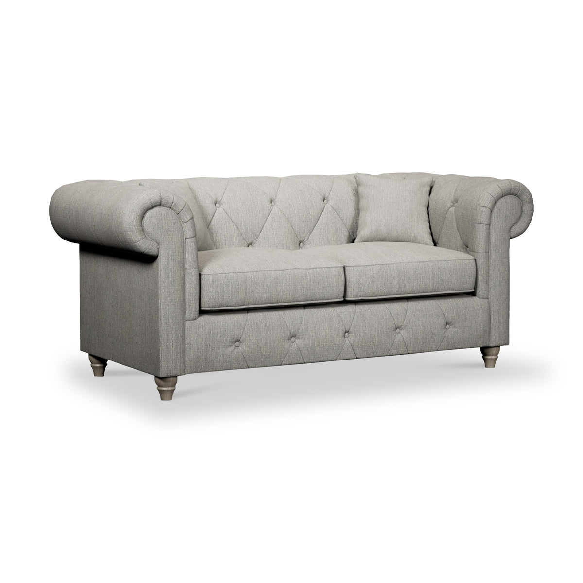 Everett 2 Seater Sofa Graphite Washed Oak Feet from Roseland Furniture