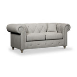 Everett 2 Seater Sofa Graphite Washed Oak Feet from Roseland Furniture