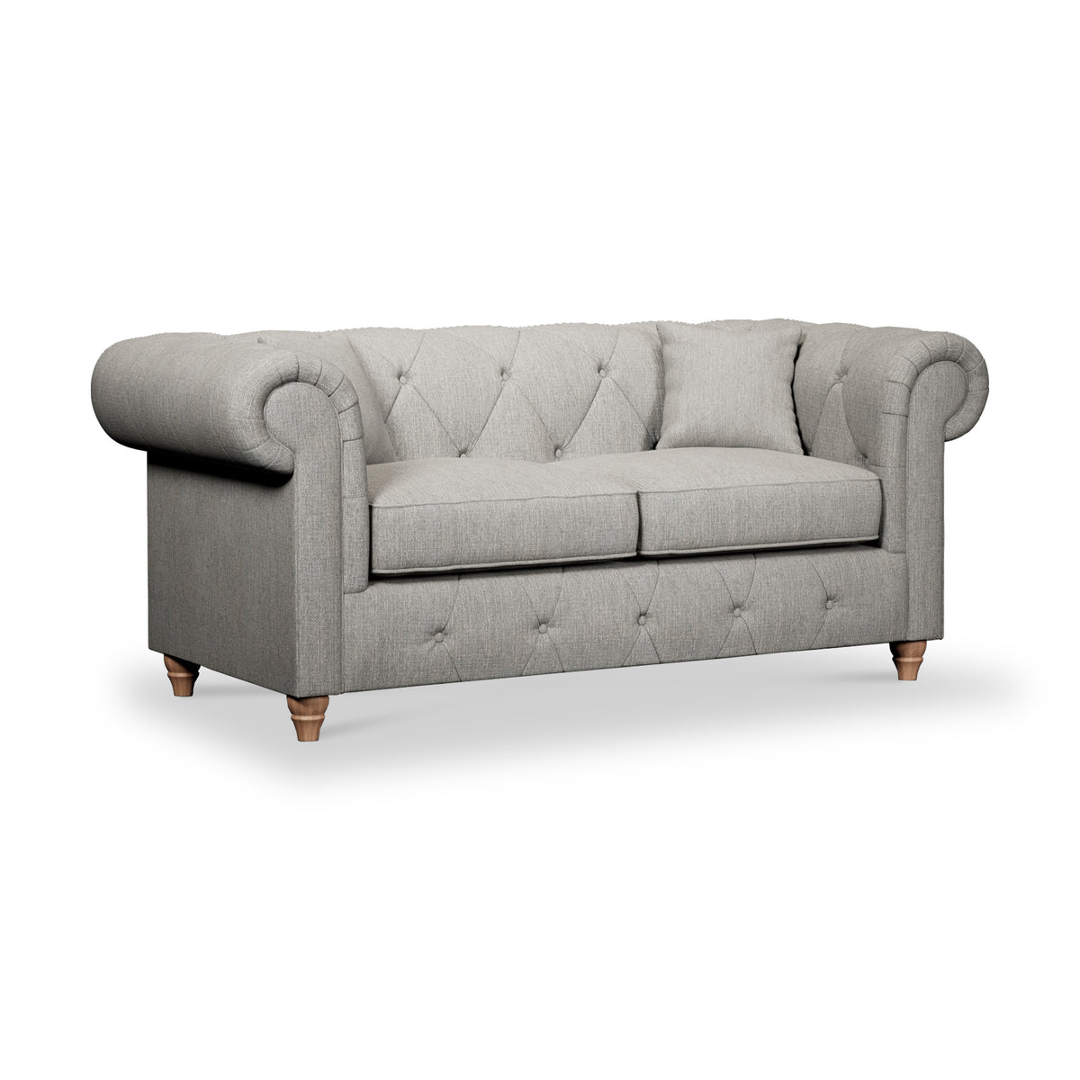 Everett 2 Seater Sofa Graphite Walnut Feet from Roseland Furniture