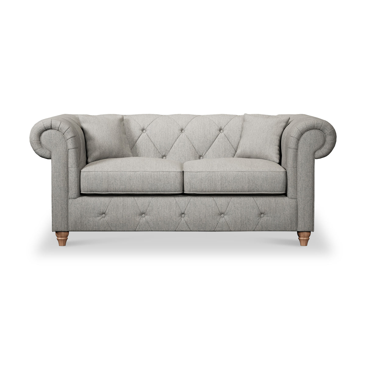 Everett 2 Seater Sofa Graphite Walnut Feet from Roseland Furniture