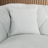 Everett 2 Seater Sofa Light Blue Washed Oak Feet from Roseland Furniture