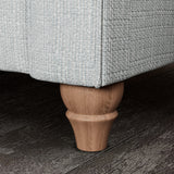 Everett 2 Seater Sofa Light Blue Walnut Feet from Roseland Furniture