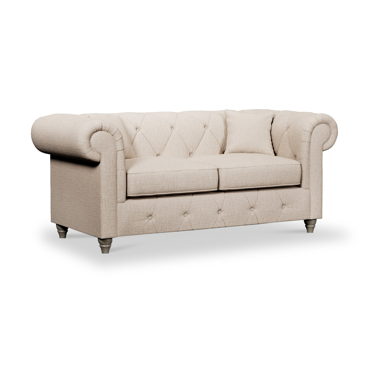 Everett 2 Seater Sofa Oyster Washed Oak Feet from Roseland Furniture