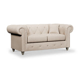 Everett 2 Seater Sofa Oyster Washed Oak Feet from Roseland Furniture