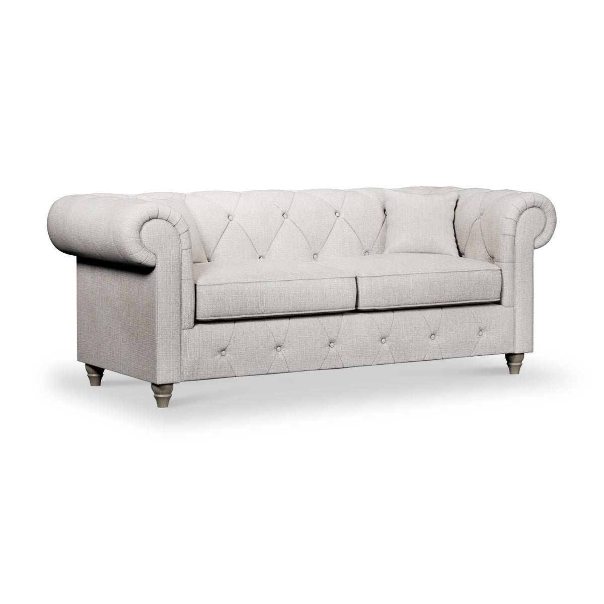 Everett 3 Seater Sofa Ash Washed Oak Feet from Roseland Furniture