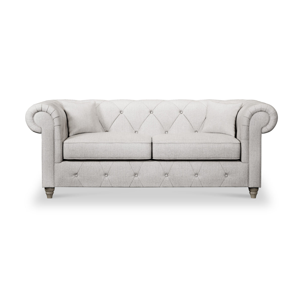 Everett 3 Seater Sofa Ash Washed Oak Feet from Roseland Furniture