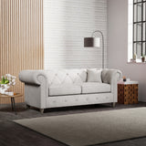 Everett 3 Seater Sofa Ash Washed Oak Feet from Roseland Furniture