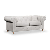 Everett 3 Seater Sofa Ash Walnut Feet from Roseland Furniture