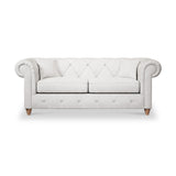 Everett 3 Seater Sofa Ash Walnut Feet from Roseland Furniture