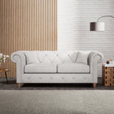 Everett 3 Seater Sofa Ash Walnut Feet from Roseland Furniture