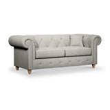 Everett 3 Seater Sofa Graphite Walnut Feet from Roseland Furniture