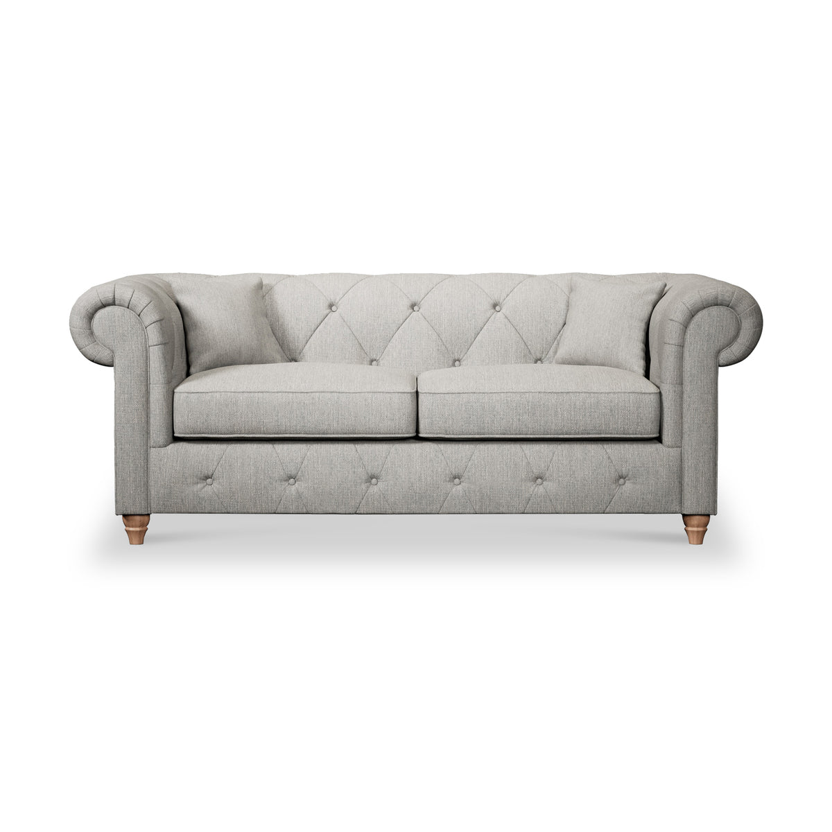 Everett 3 Seater Sofa Graphite Walnut Feet from Roseland Furniture