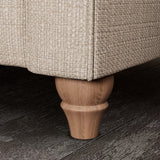 Everett 3 Seater Sofa Oyster Walnut Feet from Roseland Furniture