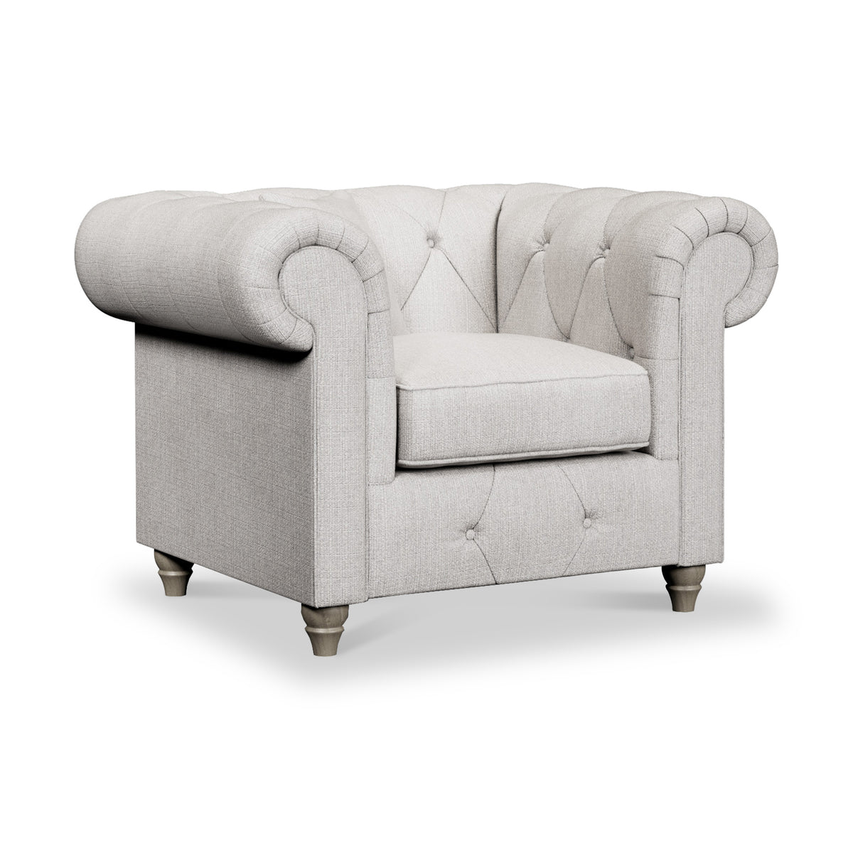 Everett Armchair Ash Washed Oak Feet from Roseland Furniture