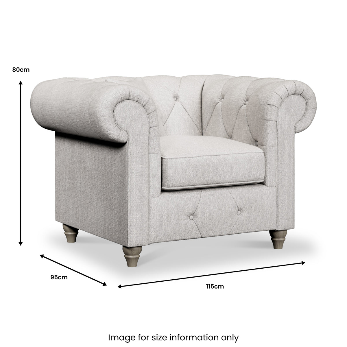 Everett Armchair Ash Washed Oak Feet from Roseland Furniture