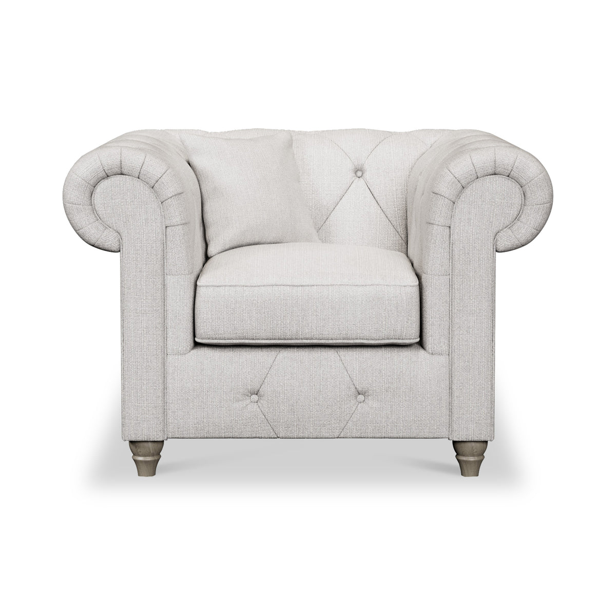 Everett Armchair Ash Washed Oak Feet from Roseland Furniture